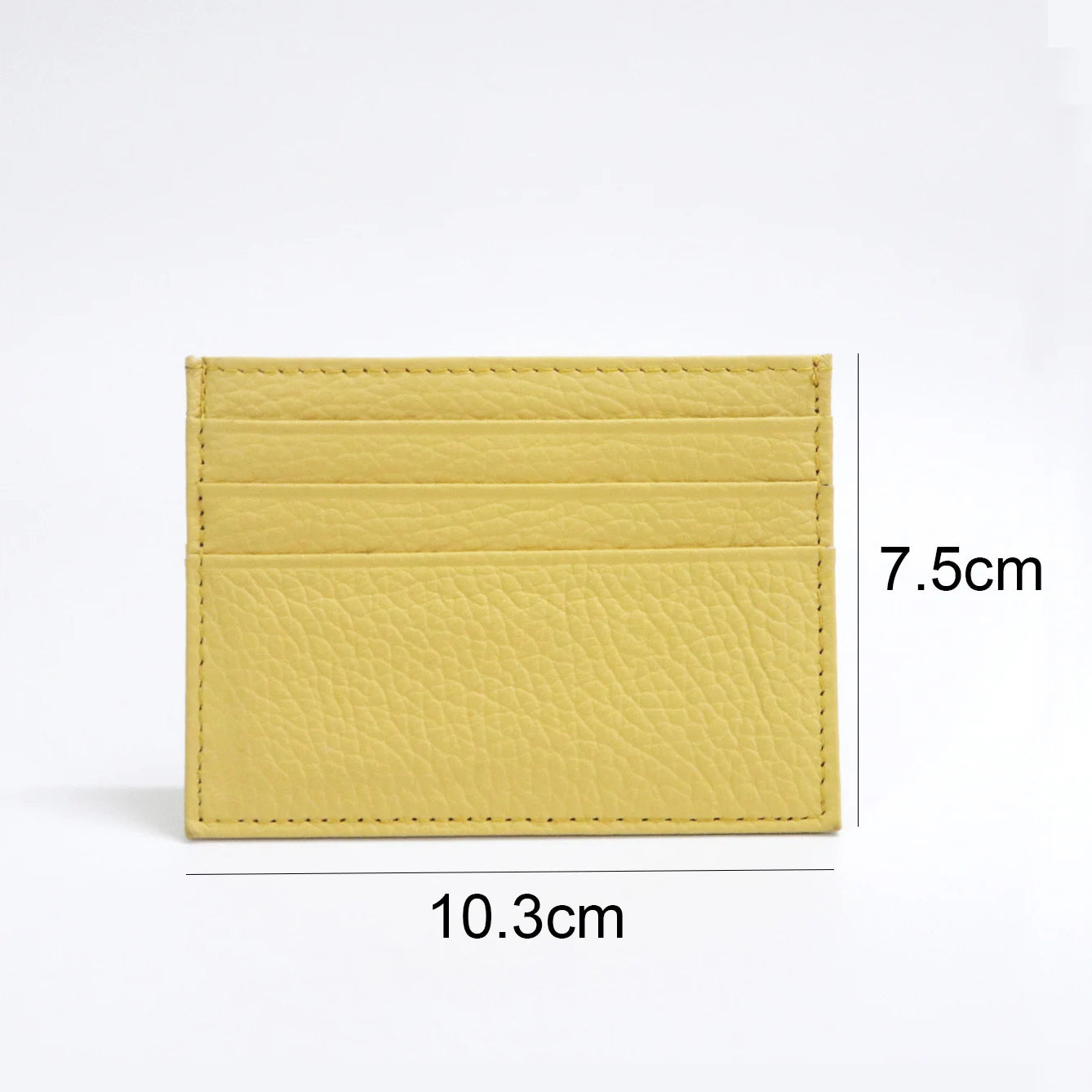 Personalisierter Leder Kartenhalter mit Initialen – Slim Wallet aus echtem Rindsleder für Damen & Herren