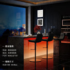 Moderner Leder-Barstuhl für Restaurant & Bar – Minimalistischer Designer Barhocker mit Rückenlehne, komfortabel & stilvoll