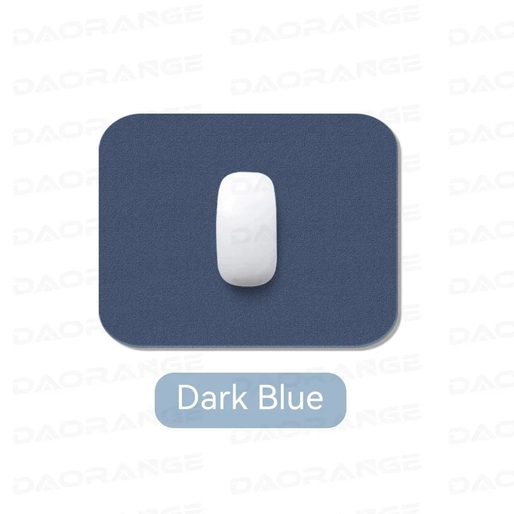 Kompaktes Leder Mousepad – Rutschfeste, doppelseitige PU Leder Mausmatte für Gaming, Büro & Laptop