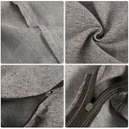 Lazy Sofa Bean Bag Bezug aus Leinenstoff – Sitzsack- &amp; Lounger-Hülle ohne Füllung für Wohnzimmer, Tatami &amp; Lounge 