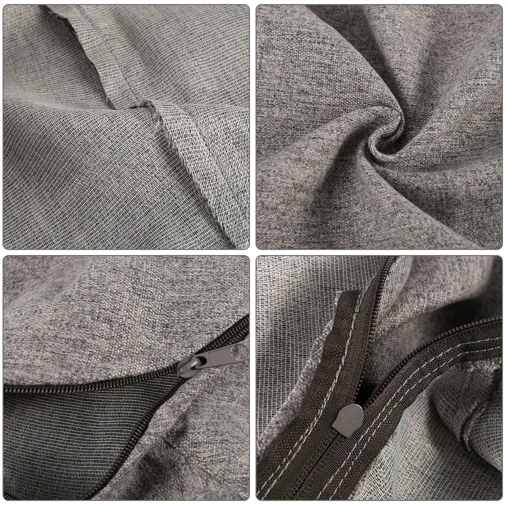 Lazy Sofa Bean Bag Bezug aus Leinenstoff – Sitzsack- & Lounger-Hülle ohne Füllung für Wohnzimmer, Tatami & Lounge