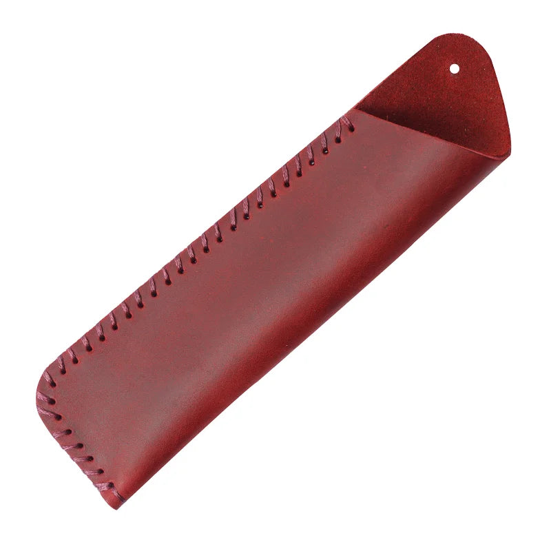 Echtes Leder Stifteetui Vintage – Single Pen Case aus Leder für Füllfederhalter, Rollerball & Kugelschreiber