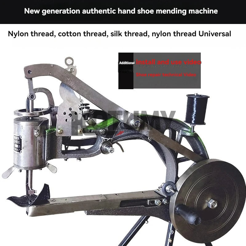 Manuelle Schuhnähmaschine – Handgenähte Leder- & Stoffreparatur für Schuhe – Schuhmacherwerkzeug für Baumwolle & Nylon