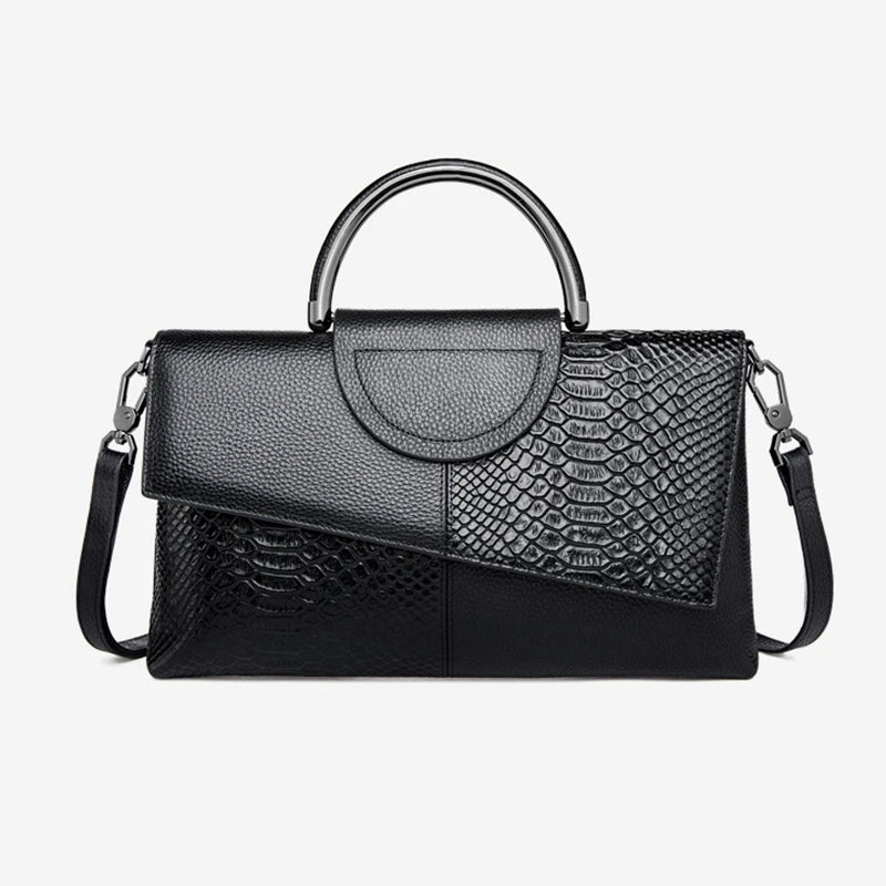 Yogodlns Damen PU-Leder Schultertasche – Flap Crossbody Bag mit Alligator-Prägung, Modische Tasche für Casual, Dinner & Hochzeit