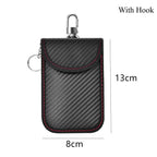 Faraday RFID Schlüssel Tasche – Signalblocker Key Case aus Leder gegen Keyless-Diebstahl & Datendiebstahl (Anti-Theft Schutz)