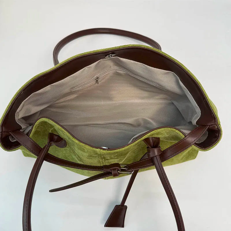 LEFTSIDE Damen PU-Leder Schultertasche – Retro Underarm Bag 2025, Luxus Casual Tote pour Herbst &amp; Winter 