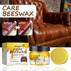 Lederpflege Wachs mit Bienenwachs – Möbel- &amp; Auto Lederpolitur für Sofa, Autositz, Lenkrad &amp; Holzoberflächen 