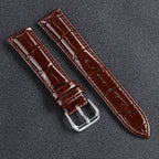 Glänzendes Leder Uhrenarmband aus Kalbsleder – Elegantes Business-Armband in 12–22mm für Damen & Herren