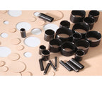 25-teiliges Leder Lochpfeifen Set 1–25 mm – Runde Hohlstanzen aus Stahl für präzises Lederhandwerk & DIY