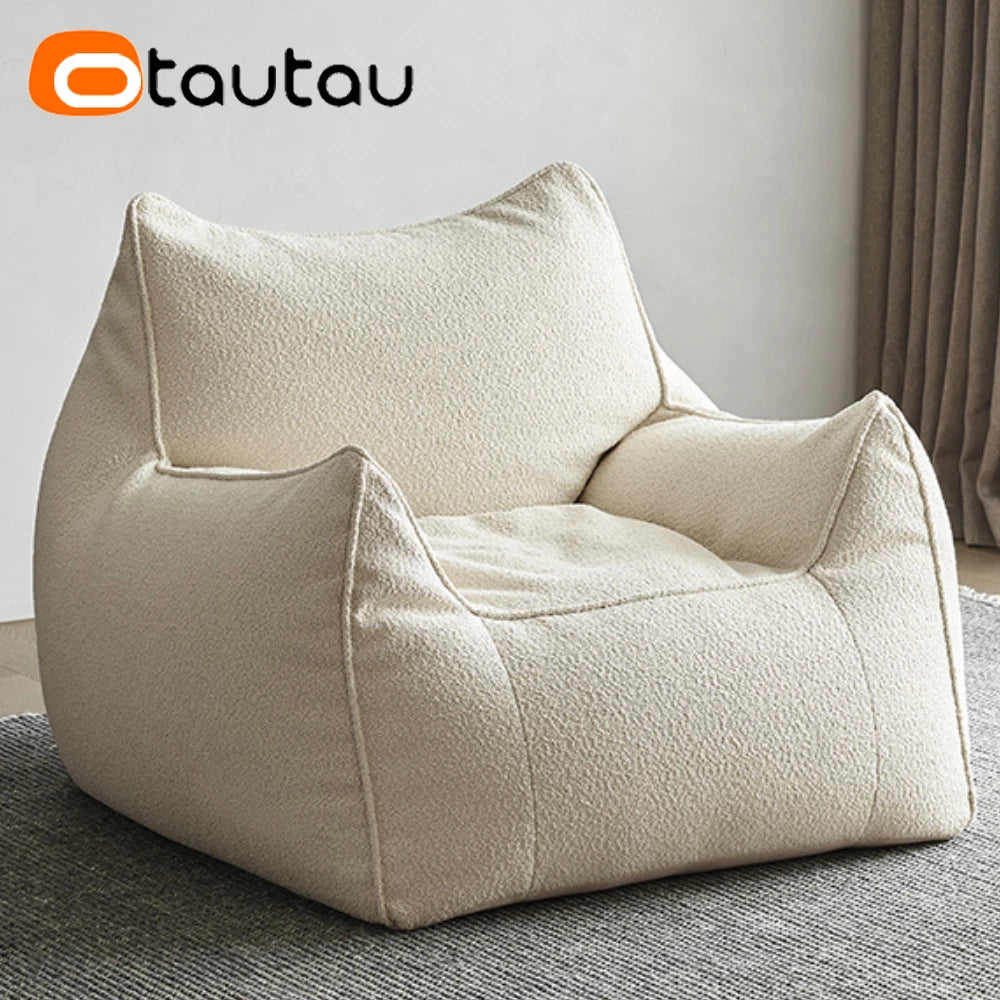 OTAUTAU Bean Bag Sofa Pouf Bezug – Outdoor & Indoor Sitzsack-Hülle ohne Füllung, wasserfester Puff Ottoman für Garten, Camping & Wohnzimmer