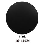 6er Set Kunstleder Getränkeuntersetzer rund – Hitzebeständige & wasserdichte Cup Mats (Ø ca. 10 cm) für stilvollen Tischschutz