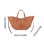 VKTECH Damen PU-Leder Underarm Bag – Große Kapazität Tote Bag mit Matching Clutch, Elegante Schultertasche für Alltag & Pendeln