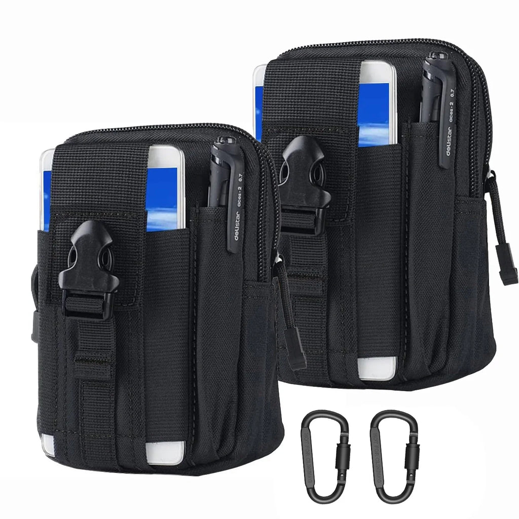 Taktische Handy Gürteltasche EDC - Riñonera compacta para exteriores con más bolsas para todos los días, usos y actividades 