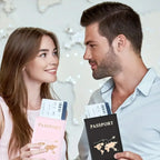 TRISJEM Slim Passport Cover – PU Leder Reisepasshülle für Herren & Damen, Reiseorganizer Unisex