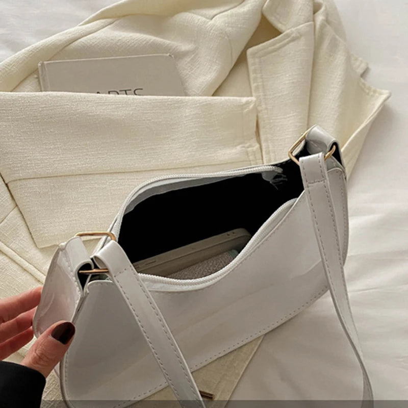 Yogodlns Retro PU-Leder Schultertasche – Modische Damen-Handtasche im Casual Hobo-Style