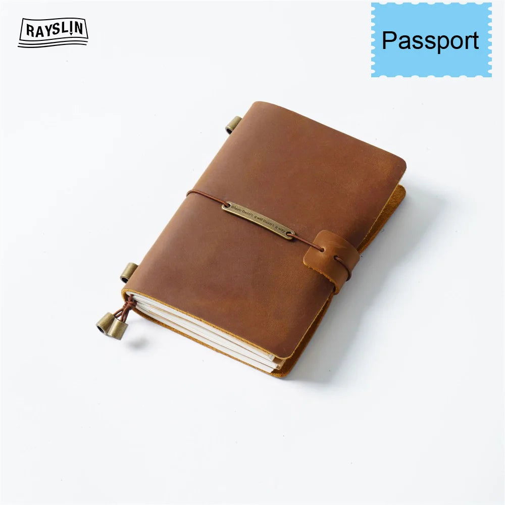 Edles Leder-Reisetagebuch aus Crazy-Horse-Rindsleder – Personalisierbares Notizbuch in 7 Farben & 4 Größen