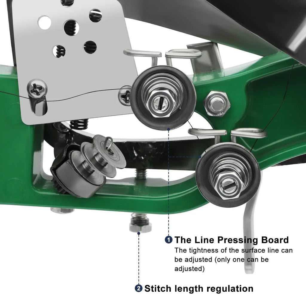 Handbetriebene Ledernähmaschine – Schuhreparatur, Leder, Taschen &amp; Gürtel – Dual Baumwoll- &amp; Nylonfaden Nähmaschine 
