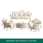 Amerikanisches Light-Luxury Ledersofa – Moderne französische Wohnlandschaft aus echtem Leder, europäisches Ecksofa für stilvolle Wohnzimmer