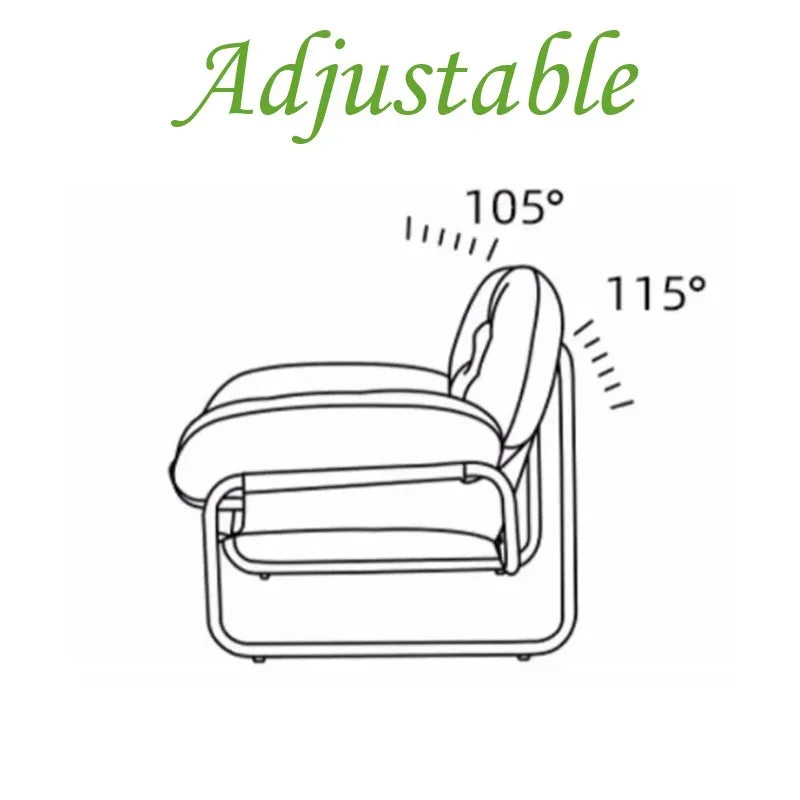 Verstellbarer Leder-Einzelsessel für Wohnzimmer – Moderner Relax-Armchair mit komfortabler Rückenlehne & kratzfester Oberfläche