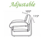 Verstellbarer Leder-Einzelsessel für Wohnzimmer – Moderner Relax-Armchair mit komfortabler Rückenlehne & kratzfester Oberfläche