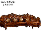 Europäisches Designer Leder-Ecksofa im Mid-Century-Stil – U-Form Wohnlandschaft aus Rindsleder mit Schlaffunktion, hochwertiges Luxussofa für das Wohnzimmer