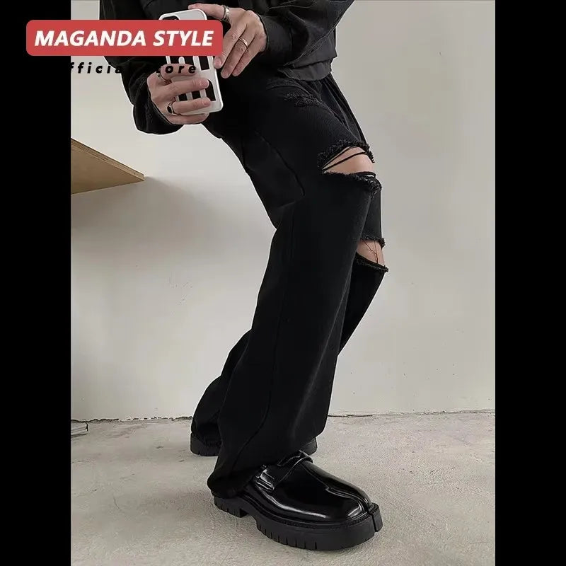 Maganda Tabi Loafer aus echtem Leder – Unisex Split-Toe Schuhe mit dicker Sohle, bequeme Casual Lederschuhe für Damen & Herren