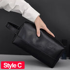 Business Reise Kulturbeutel aus PU-Leder – Wasserdichte Wasch- &amp; Rasieretasche für Damen &amp; Herren, kompakter Toiletry Organizer 