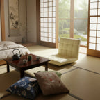 Japanischer Zaisu Leder-Bodenstuhl mit 360° Drehfunktion – Meditations- & Tatami-Stuhl ohne Beine für Wohnzimmer & Entspannungsbereiche