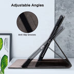 Funda de cuero premium para iPad Air 11 y 13 (2025), iPad Pro 11 y 13 (2024/2025), iPad 10.9 (2022), iPad 5.–8. Generación y iPad mini – Stoßfeste Schutzhülle aus PU-Leder