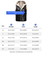 Winter Men's Fleece Warm PU Leather Vests Classical Men Faux Fur Motorcycle Leather Vests Men Windbreaker Hooded Vests Clothing