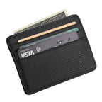 Mini Reise Kartenetui aus PU-Leder – Kompakte Geldbörse mit Echsenprägung, Sichtfenster & Reißverschluss für Damen & Herren