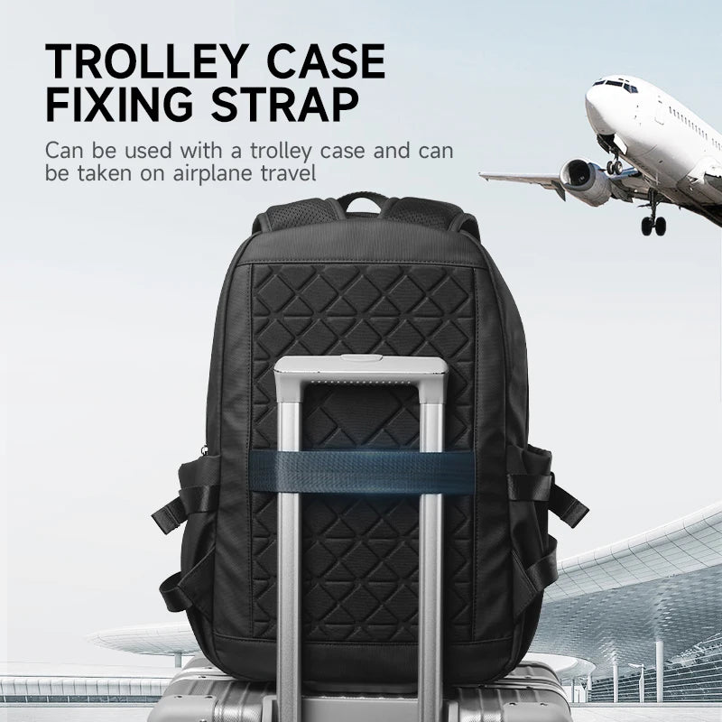 Septwolves Mochila para ordenador portátil de 16 pulgadas – Wasserdicht, mochila escolar y de negocios de cuero de PVC para hombres y mujeres 