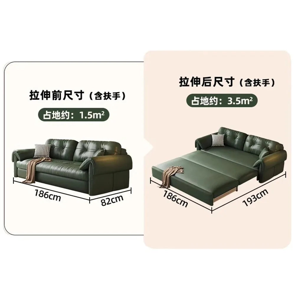 Platzsparendes Eck-Schlafsofa mit Stauraum – Klappbares Multifunktionssofa, verstellbar, modernes Design für Wohnzimmer & Gästezimmer