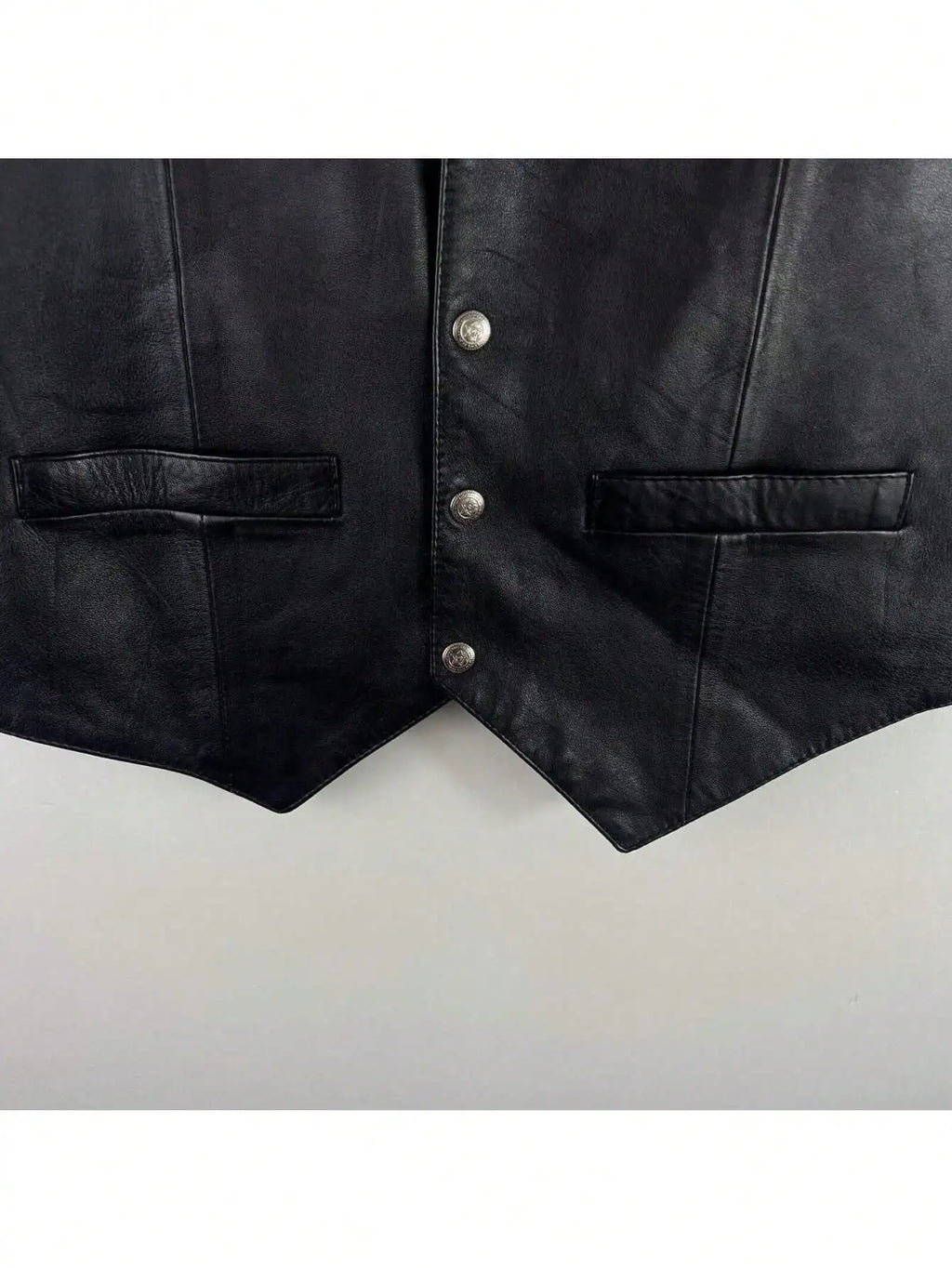 Herren Lederweste Schwarz – Biker &amp; Punk Style, ärmellose Motorrad-Weste aus Kunstleder, lässige Hip-Hop Weste in Plus Size für Frühling &amp; Herbst