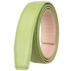 Herren Leder Gürtel ohne Schnalle – 3,5 cm Breite aus echtem Rindsleder in Schwarz, Braun, Blau, Grau & Weiß