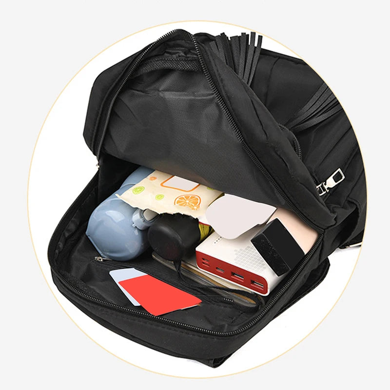 Damen Rucksack mit großem Fassungsvermögen – Klassischer Vintage Backpack für Schule, Alltag & Reisen