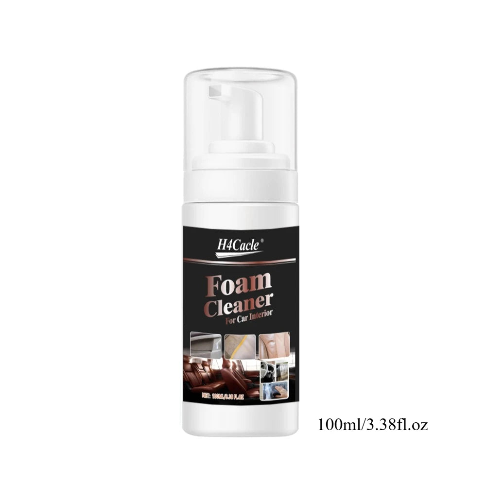 H4Cacle Multifunktionaler Schaumreiniger – Auto Innenraum &amp; Lederpflege, Fleckenentferner für Haushalt &amp; Fahrzeug 