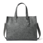 Vintage PU-Leder Handtasche für Herren – Top-Handle Tote & Crossbody Bag, Laptop-Handbag Unisex