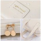 PU Kosmetiktasche mit Griff – Wasserdichte Make-up &amp; Kulturbeutel, multifuncional, leicht &amp; kompakt