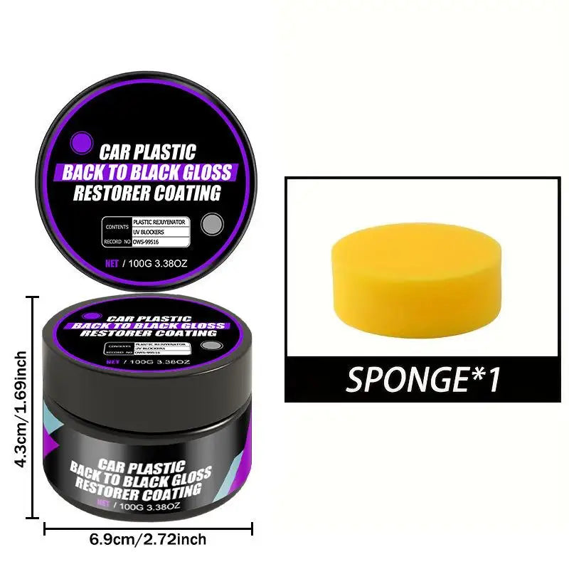 Universelle Auto Leder- & Kunststoff Pflegecreme – Reparatur, Politur & Innenraum Aufbereitung für Leder, Kunststoff & Gummi