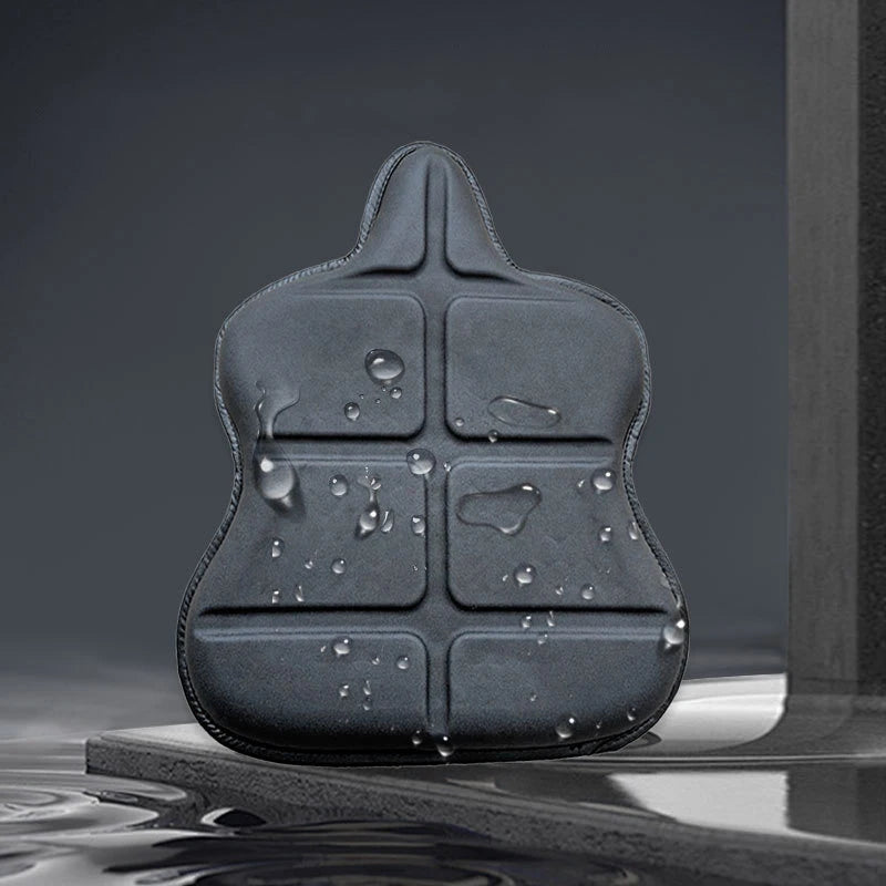 Asientos de gel para motocicletas de cuero: asiento grande con estructura de lavado 3D, protección contra el calor, absorción de agua y agua