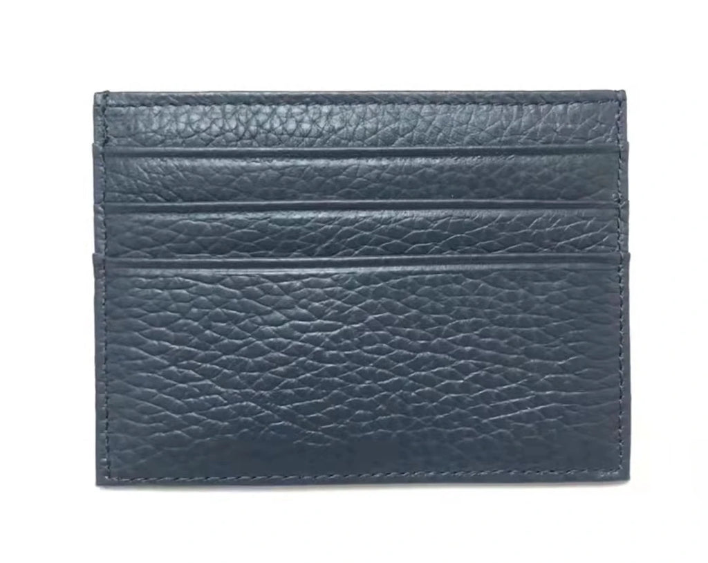 Personalisierter Leder Kartenhalter mit Initialen – Slim Wallet aus echtem Rindsleder für Damen &amp; Herren