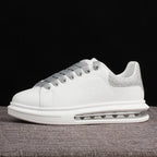 HUISONG Herren Sneakers – Designer Casual Schuhe aus Leder, Plattform-Sneaker, modisch & komfortabel für Alltag und Walking