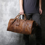 JLFGPJ Bolso de Viaje Retro para Hombre - Große Crazy Horse Leder Reisetasche aus Rindsleder, Bolso de Lona Vintage de un Solo Hombro para Europa y América