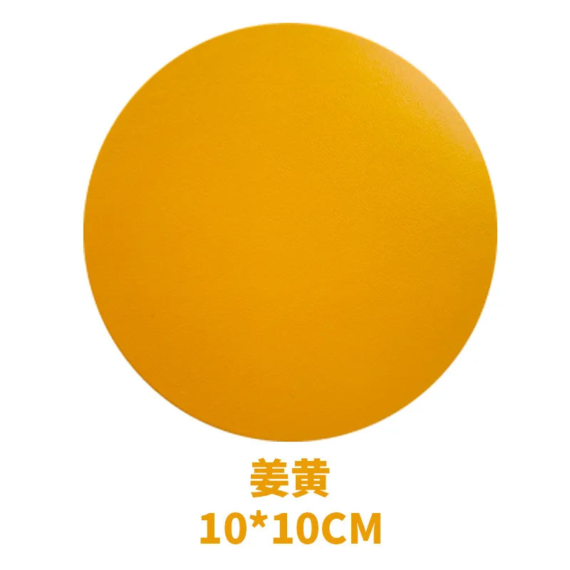 Runder Kunstleder Untersetzer – Wasserdicht & hitzebeständig, stilvolle Tassenunterlage im American Style für Kaffee & Tee