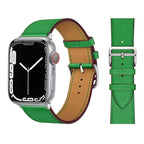 Echtes Lederarmband für Apple Watch – Hochwertiges iWatch Armband 38–49 mm für Series SE, 3–10 & Ultra mit Metallschließe