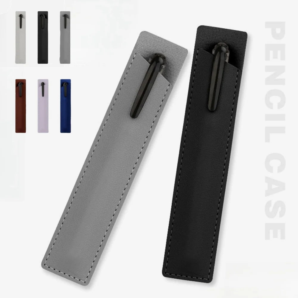 Weiches Leder Stifteetui – Schlanke Pen Sleeve für Füllfederhalter & Bleistifte | Kompakte Leder Stifthülle für Schule & Büro