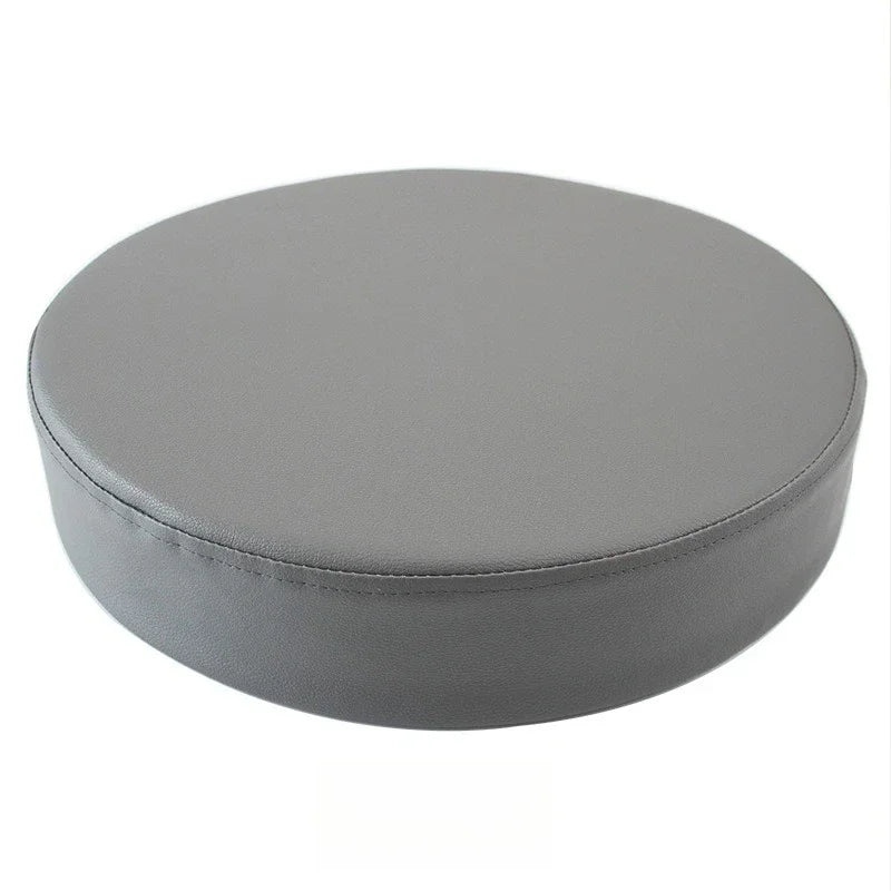 Rundes Sitzkissen aus Kunstleder – Wasserdichtes 35D Hochelastic-Schaum Sitzpolster für Stuhl, Sofa & Boden