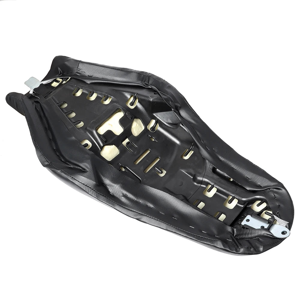 Motorrad Two-Up Sitzbank aus schwarzem Leder – Fahrer- & Beifahrersitz für Sportster XL883 & XL1200