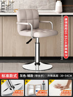 Designer Leder Barhocker in Schwarz – Moderner minimalistischer Barstuhl, ergonomisch & komfortabel für Bar, Schlafzimmer und Gewerbe